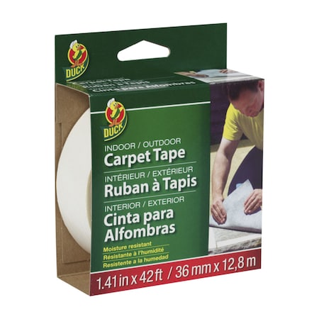 Duck Brand Duck 1.41 in. W X 42 ft. L Polyester Indoor and Outdoor Carpet Tape 286373